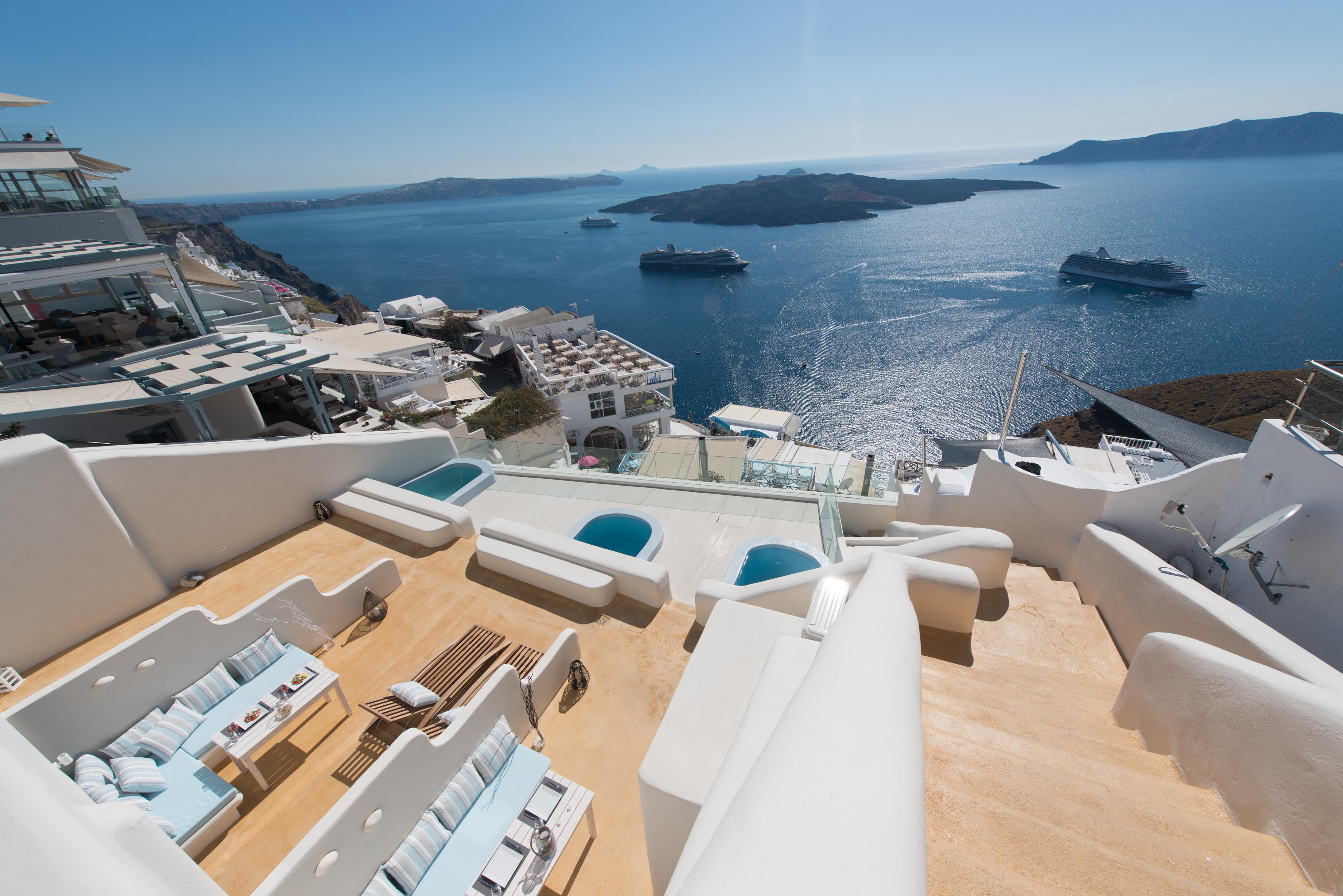 On The Cliff Hotel Fira  Exterior foto